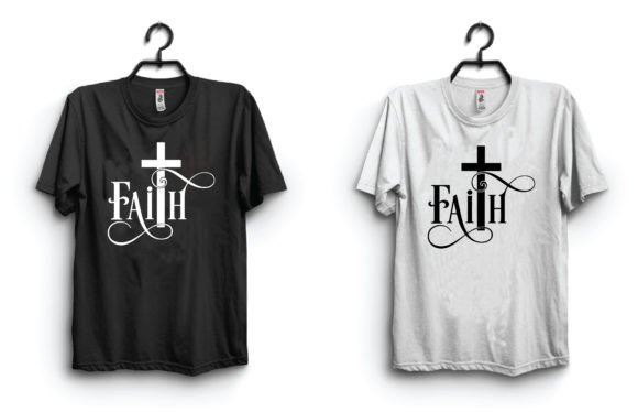 Faith. Typography T Shirt Design Graphic