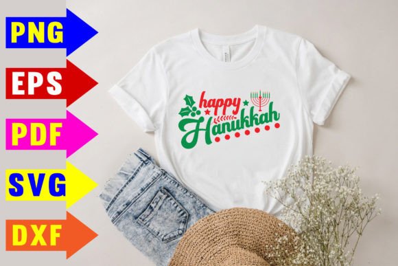Happy Hanukkah Svg for T-Shirt Designs