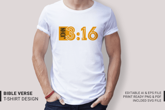 John 3 16 God’s Love-Bible Verse T-shirt