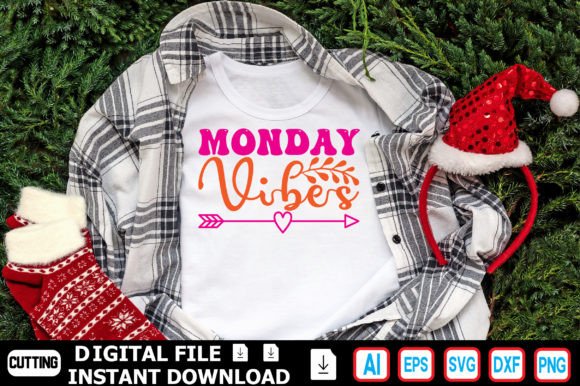 Monday Vibes: A T-Shirt Design Asset for Brand Storytelling